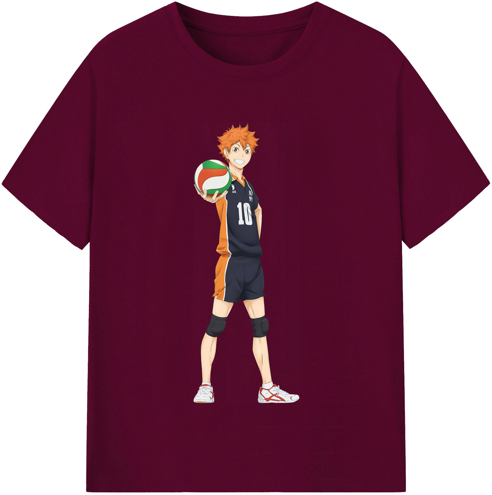 （画像用） ハイキュー!! Haikyu!! レディースカジュアルプリントTシャツ（綿100％）